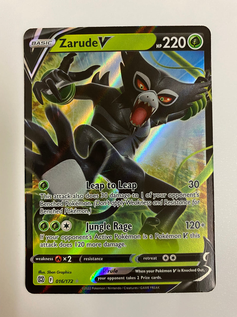 most rare brilliant stars cards Zarude V 016/172 Pokémon Card Brilliant Stars Ultra Rare Holo Near Min