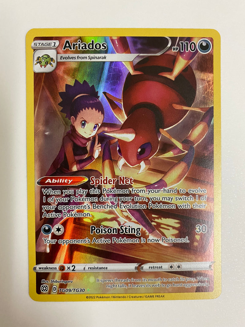 Ariados TG09/TG30 Trainer Gallery Pokmon Card Brilliant Stars Near Mi Ariados TG09/TG30 Trainer Gallery Pokmon Card Brilliant Stars Near Mi