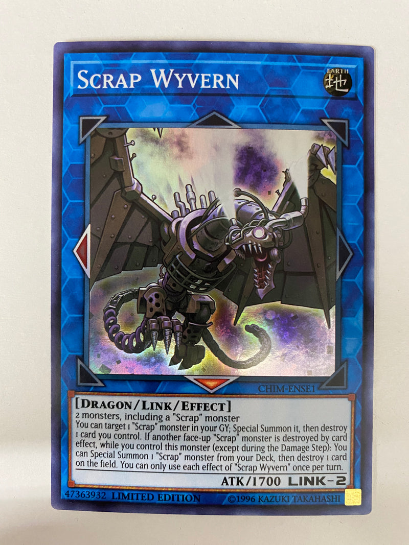 Yugioh Scrap Wyvern CHIM-ENSE1 Super Rare Limited Edition Near Mint