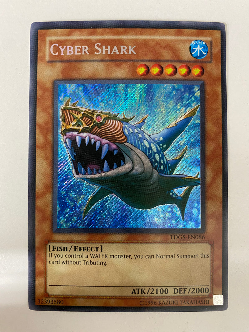 Yugioh Cyber Shark  TDGS-EN086 Secret Rare Unlimited NM