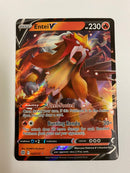 Entei V 022/172  Ultra Rare Pokemon Card Brilliant Stars Near Mint