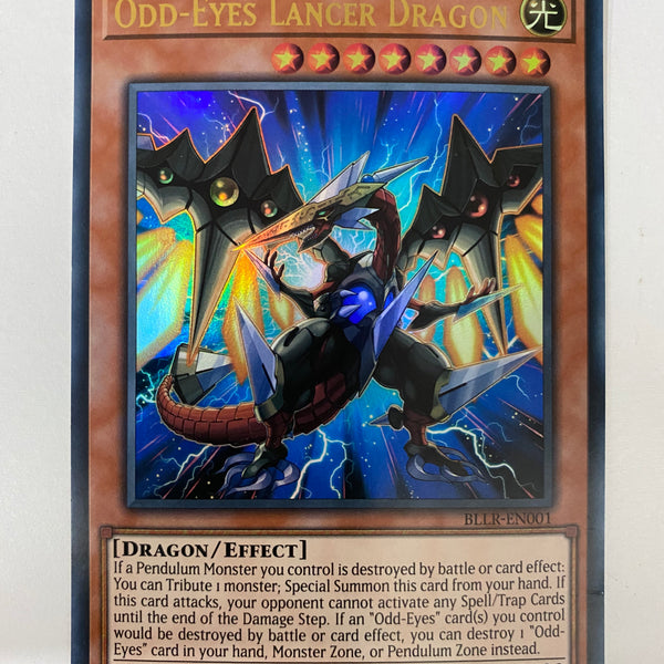 odd eyes cards yugioh Yugioh Odd-Eyes Lancer Dragon BLLR-EN001 Ultra Rare 1st Edition NM