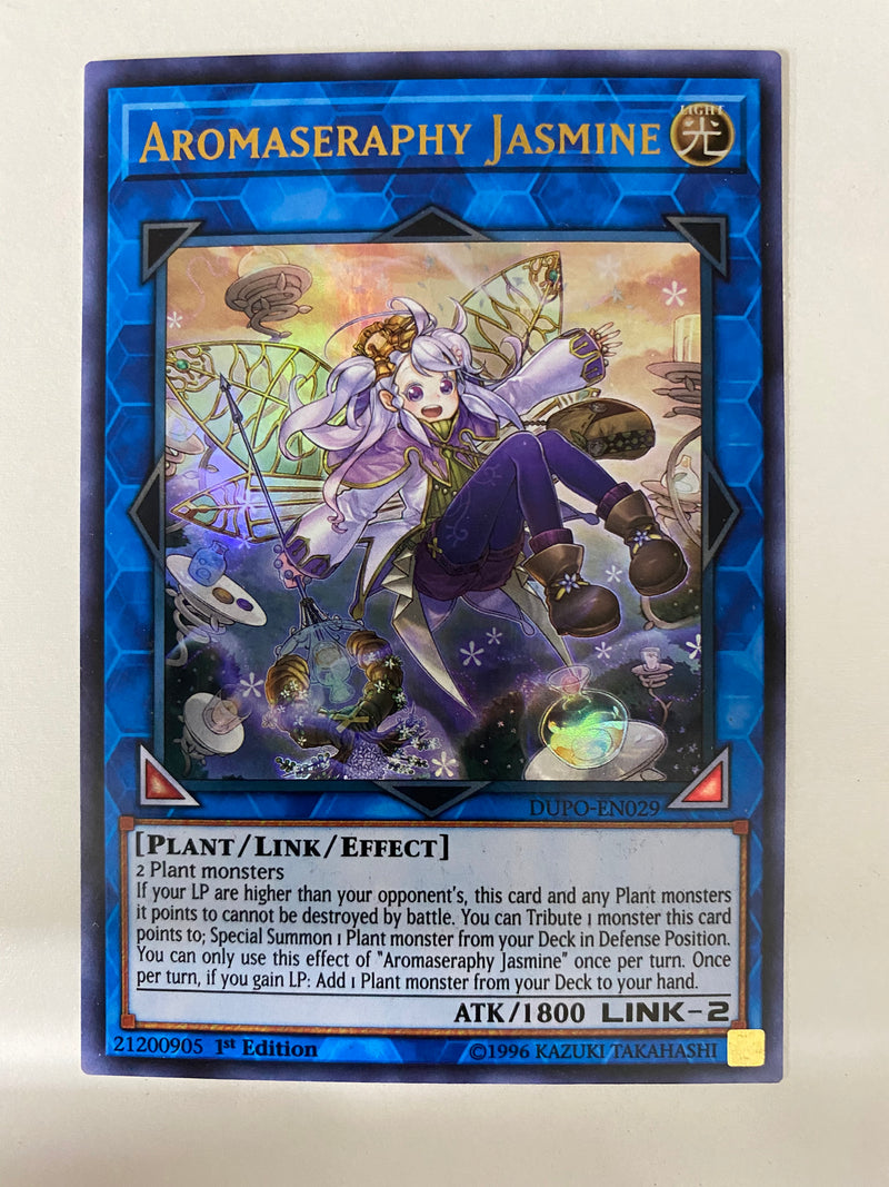 Yugioh Aromaseraphy Jasmine  DUPO-EN029  Ultra Rare 1st Edition NM