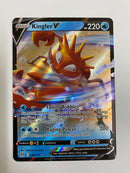 Kingler V 028/172 Brilliant Stars Ultra Rare Pokemon Card Near Mint