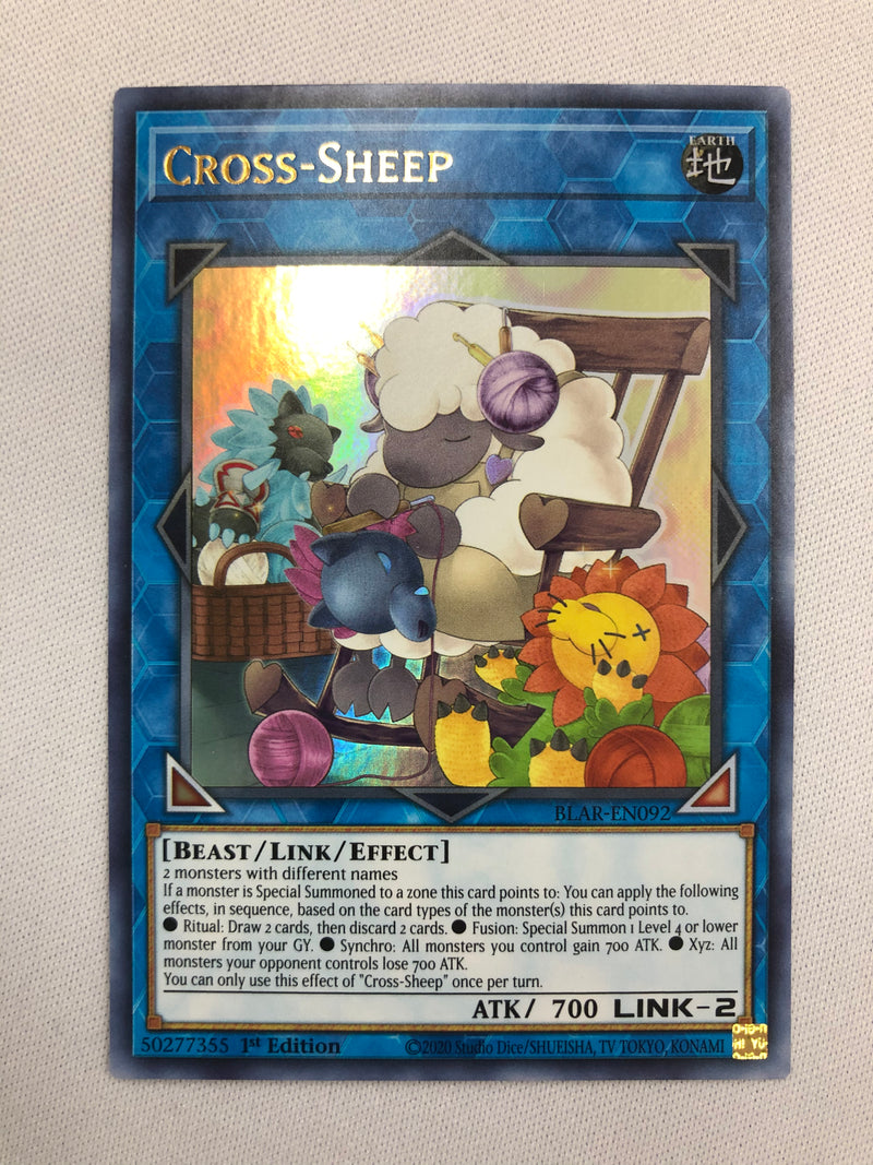 Yugioh Cross-Sheep BLAR-EN092 Ultra Rare 1st Edition Near Mint