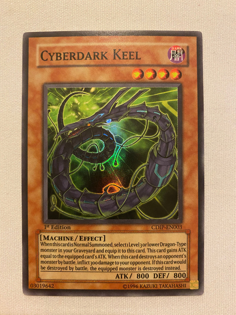 Yugioh Cyberdark Keel CDIP-EN003 Super Rare 1st Edition NM