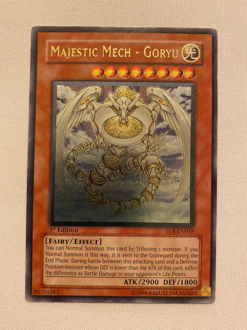 Yugioh Majestic Mech - Goryu  EOJ-EN016  Ultimate Rare 1st Edition NM