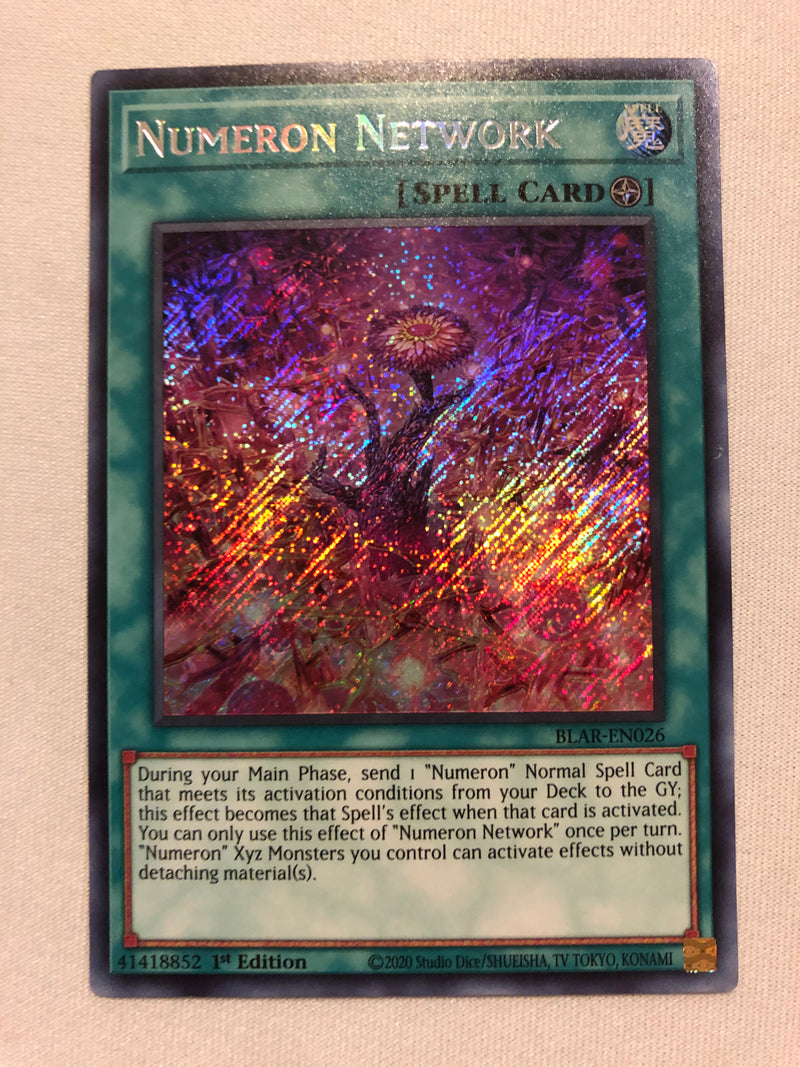 Yugioh Numeron Network BLAR-EN026 Secret Rare 1st Edition Near Mint