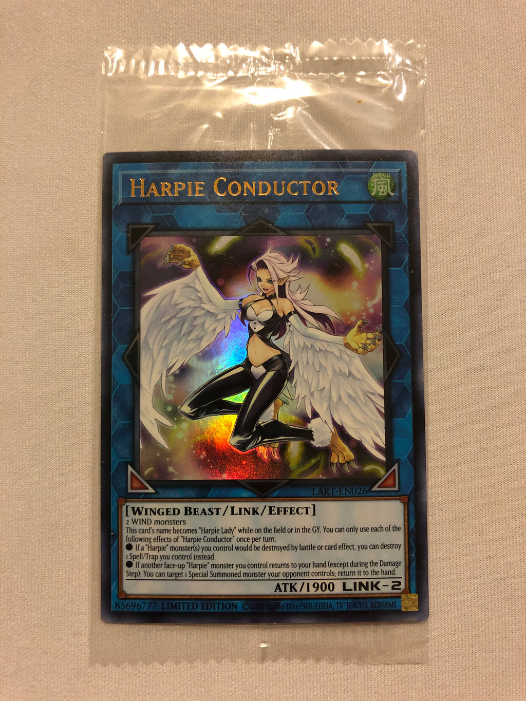 Yugioh Harpie Conductor LART-EN026 Lost Art Promo Ultra Rare Sealed Yugioh Harpie Conductor LART-EN026 Lost Art Promo Ultra Rare Sealed