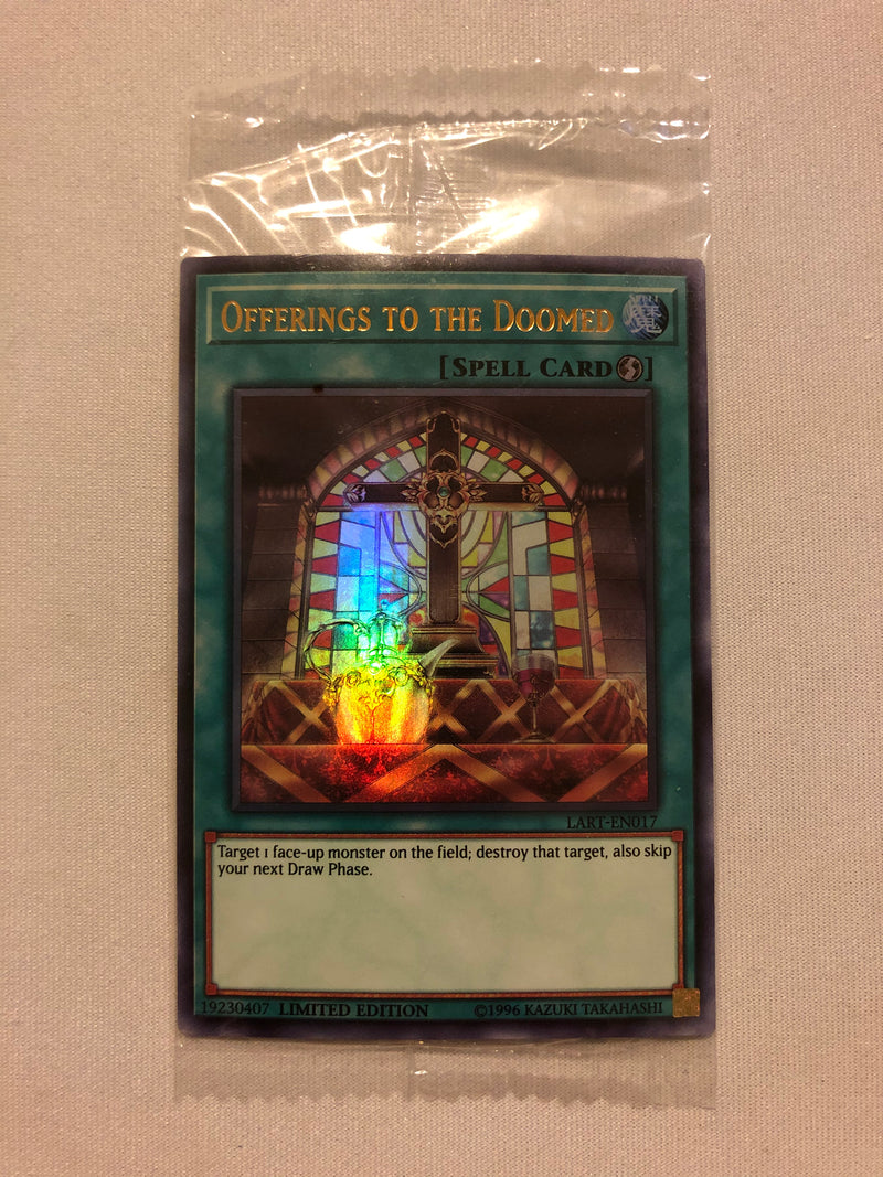 Yugioh Offerings to The Doomed LART-EN017 Lost Art Promo Ultra Rare Sealed