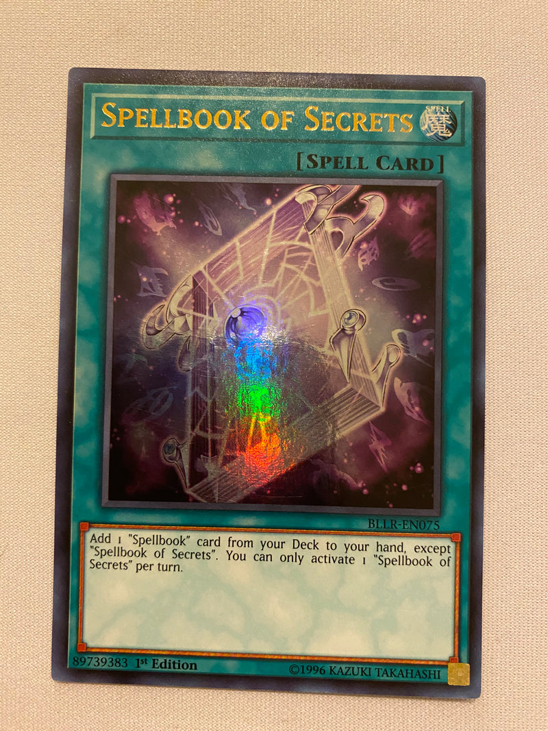Yugioh  Spellbook Of Secrets  BLLR-EN075  Ultra Rare  1st Edition NM