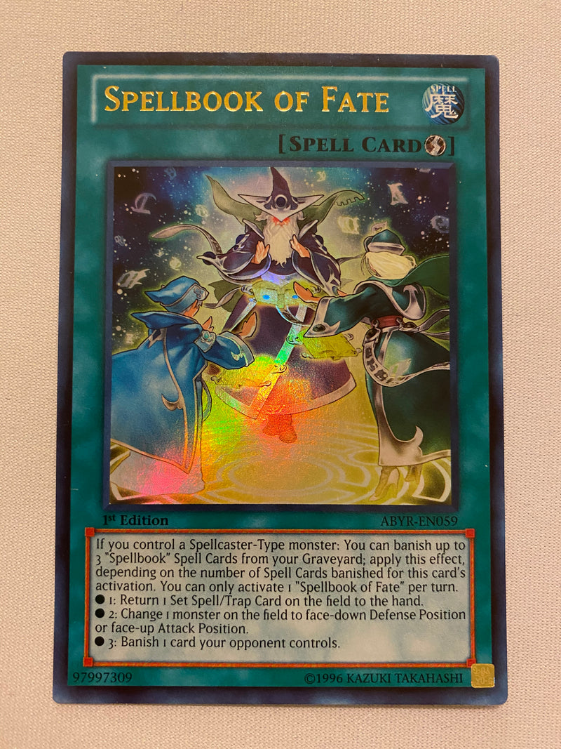 Yugioh Spellbook of Fate ABYR-EN059  Ultra Rare 1st Edition NM
