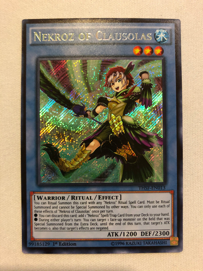 Yugioh Nekroz of Clausolas THSF-EN013 Secret Rare 1st Edition Near Mint