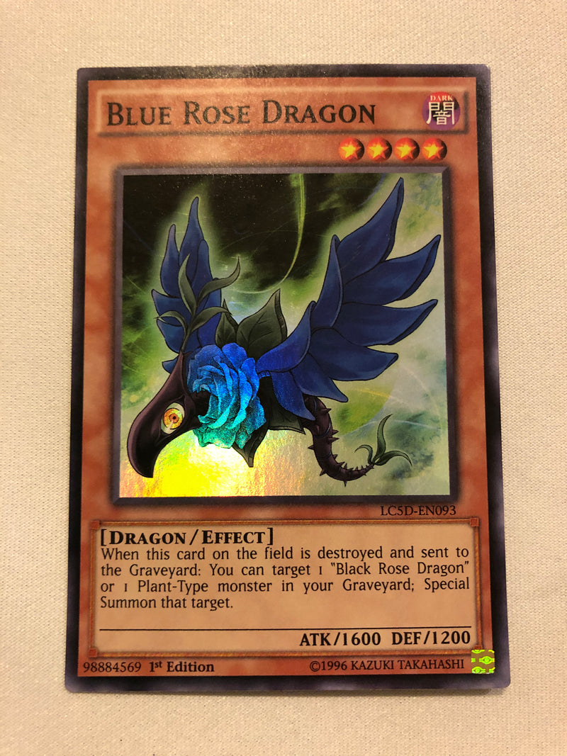 Yugioh Blue Rose Dragon LC5D-EN093 Super Rare 1st Ed Edition Near Mint