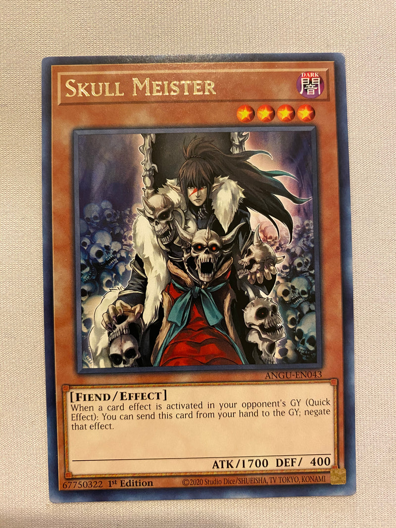 Yugioh Skull Meister ANGU-EN043 Rare 1st edition NM