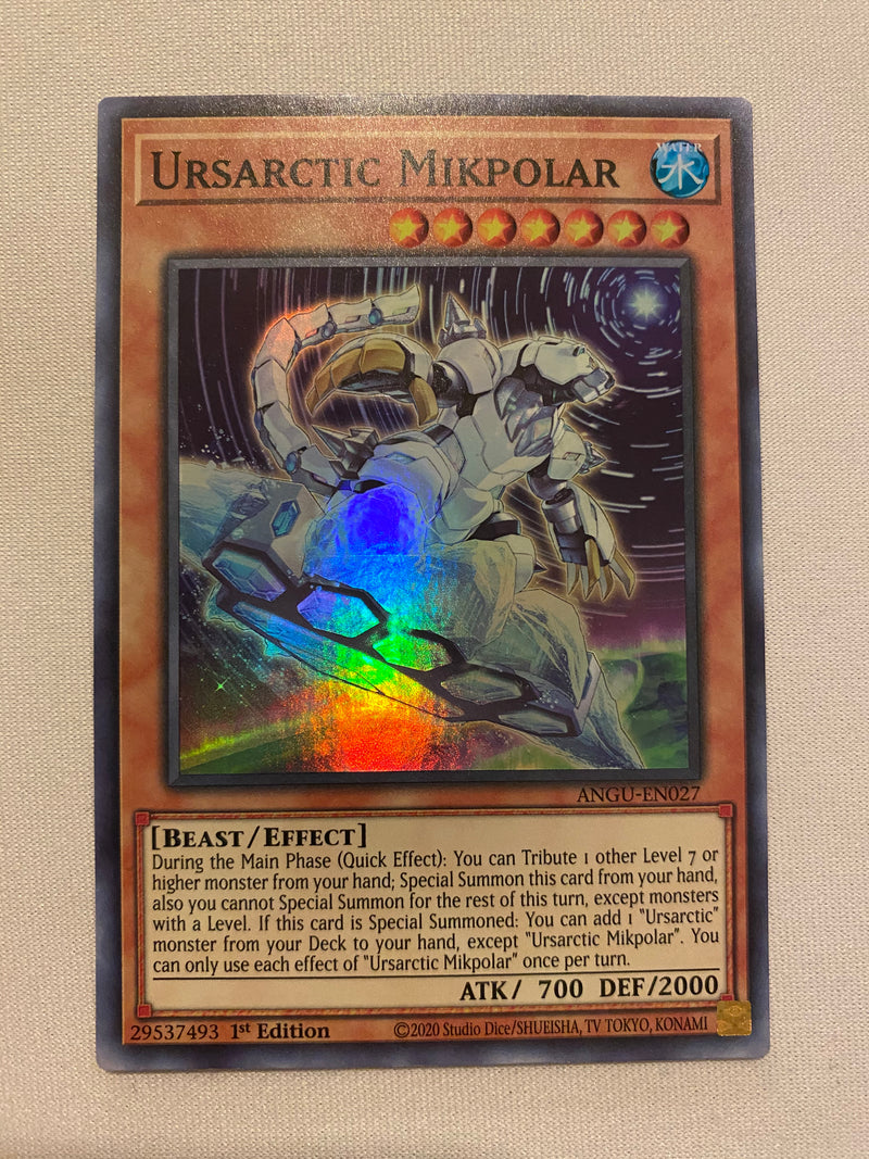 Yugioh Ursarctic Mikpolar ANGU-EN027 Super Rare 1st Edition NM