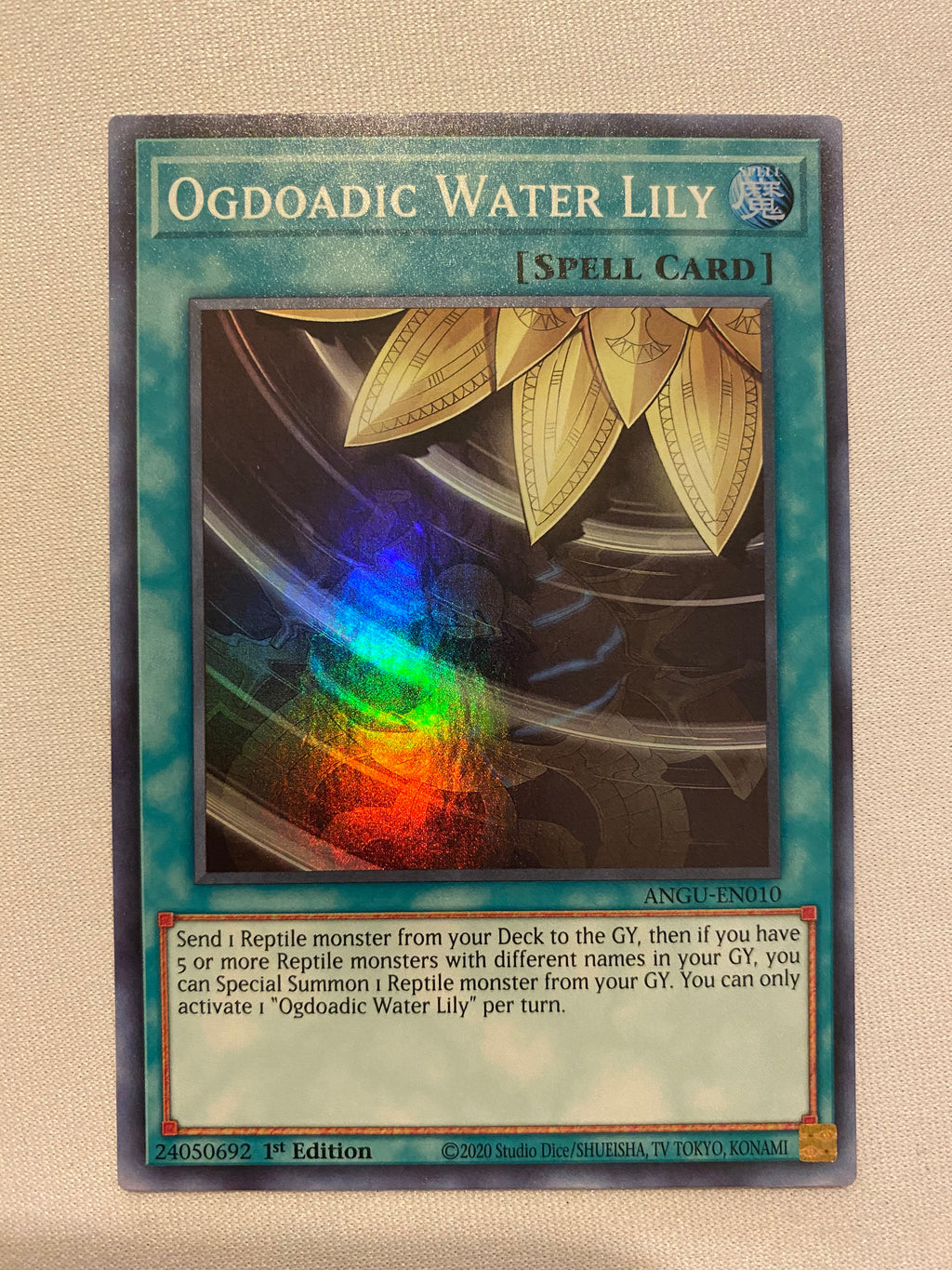Yugioh Ogdoadic Water Lily ANGU-EN010 Super Rare 1st Edition NM Yugioh Ogdoadic Water Lily ANGU-EN010 Super Rare 1st Edition NM