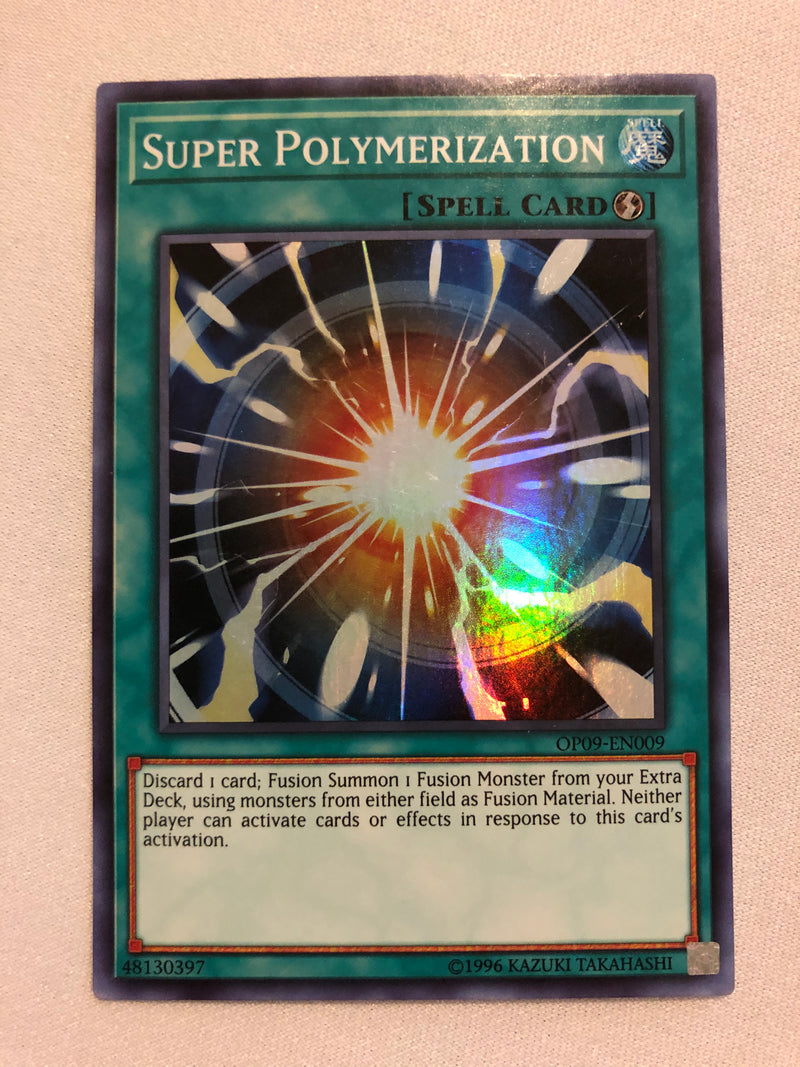 Yugioh Super Polymerization OP09-EN009 Super Rare Near Mint