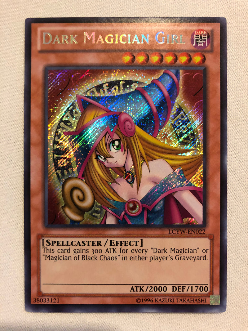 Yugioh Dark Magician Girl LCYW-EN022 Secret Rare Unlimited Edition Mint/Near Mint