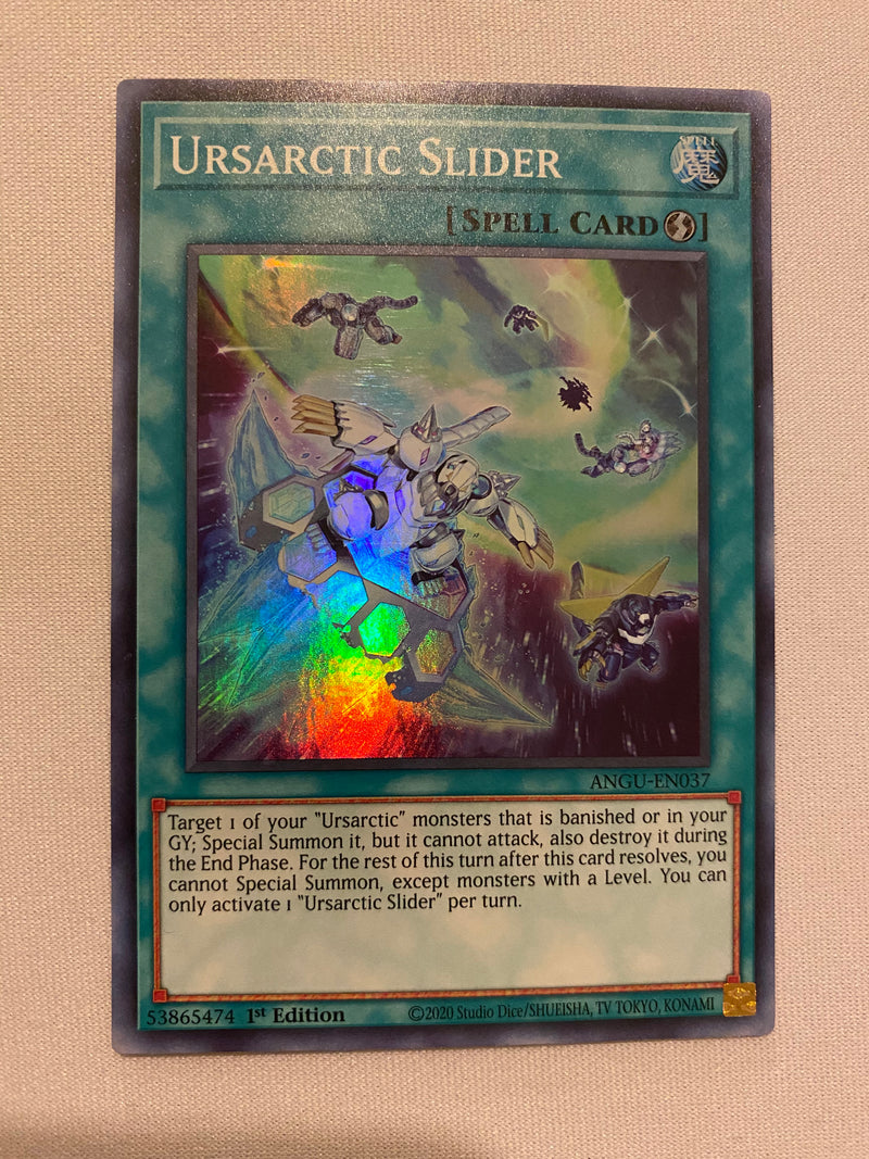 Yugioh Ursarctic Slider ANGU-EN037 Super Rare 1st Edition NM