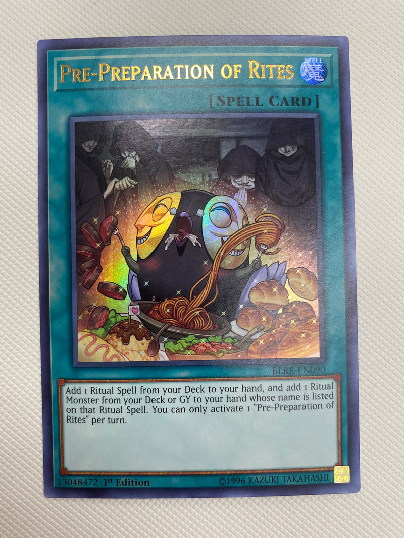 Yugioh Pre-Preparation of Rites BLRR-EN090 1st Edition Ultra Rare Near Mint