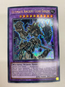 Yugioh Ultimate Ancient Gear Golem  SGX1-END21 Secret Rare 1st Ed  Speed Duel NM