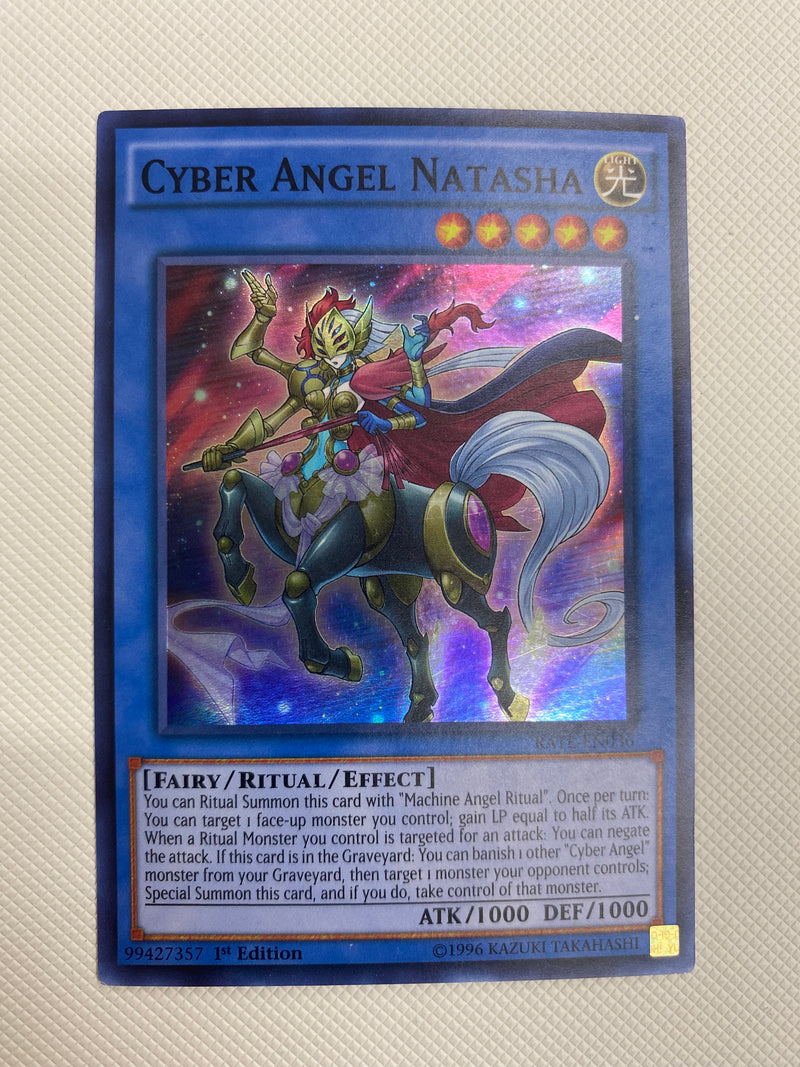 Yugioh Cyber Angel Natasha Raging Tempest RATE-EN036 1st Edition Super Rare NM