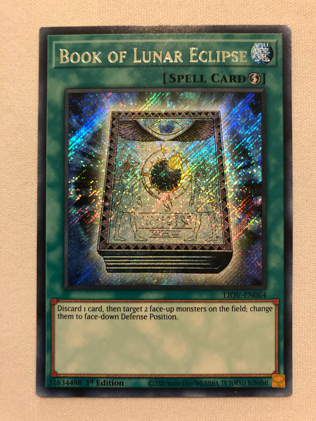 Yugioh Book of Lunar Eclipse LIOV-EN064 Secret Rare 1st Edition Near M Yugioh Book of Lunar Eclipse LIOV-EN064 Secret Rare 1st Edition Near M