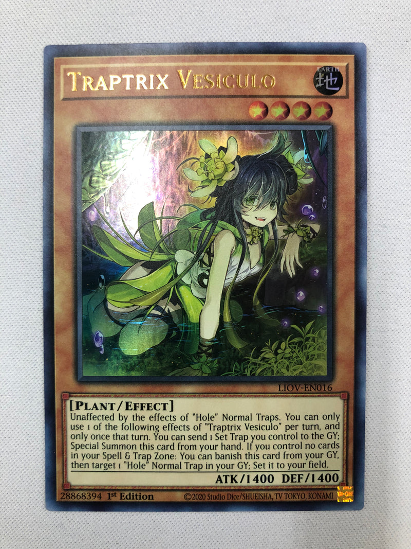 Yugioh Traptrix Vesiculo LIOV-EN016 Ultra Rare 1st Edition Near Mint