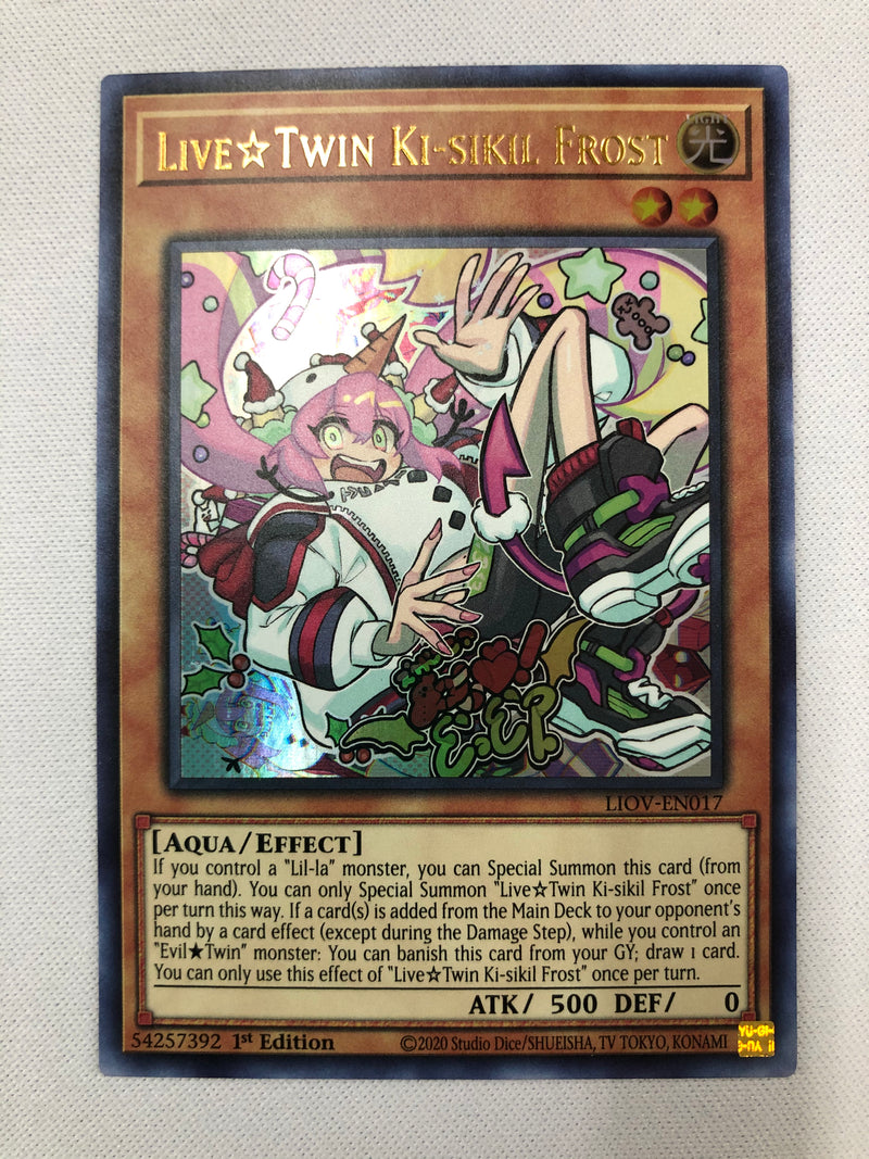 Yugioh Live☆Twin Ki-sikil Frost LIOV-EN017 Ultra Rare 1st Edition Near Mint