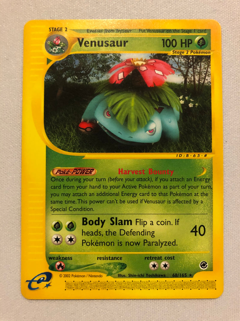 Venusaur 68/165 Rare Expedition Pokemon Card Near Mint