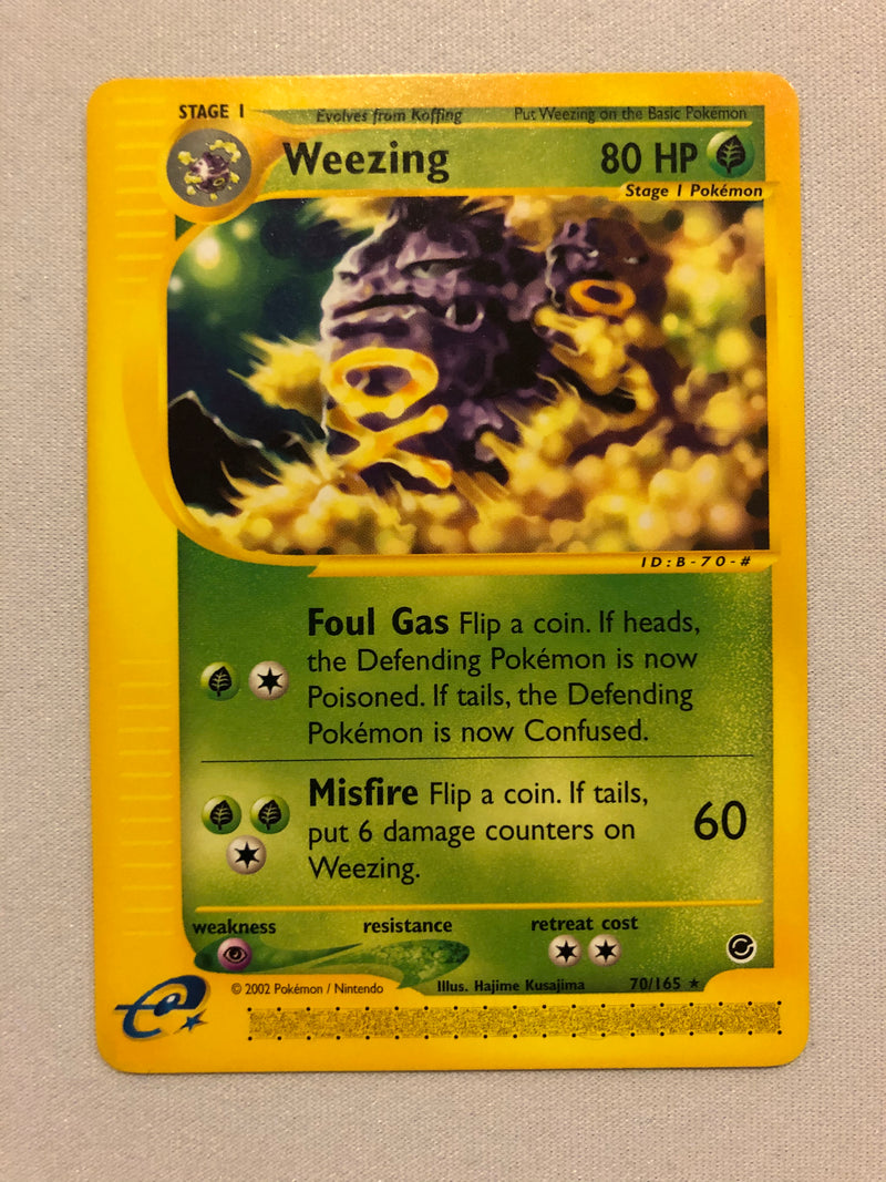 Weezing 70/165 Expedition Base Set Rare Pokemon Card Near Mint