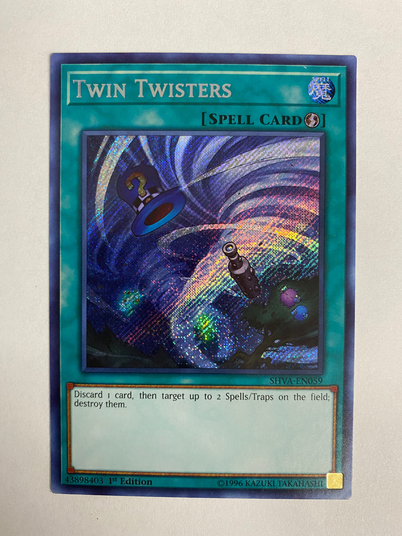 Yugioh Twin Twisters SHVA-EN059 Secret Rare 1st Edition NM Yugioh Twin Twisters SHVA-EN059 Secret Rare 1st Edition NM