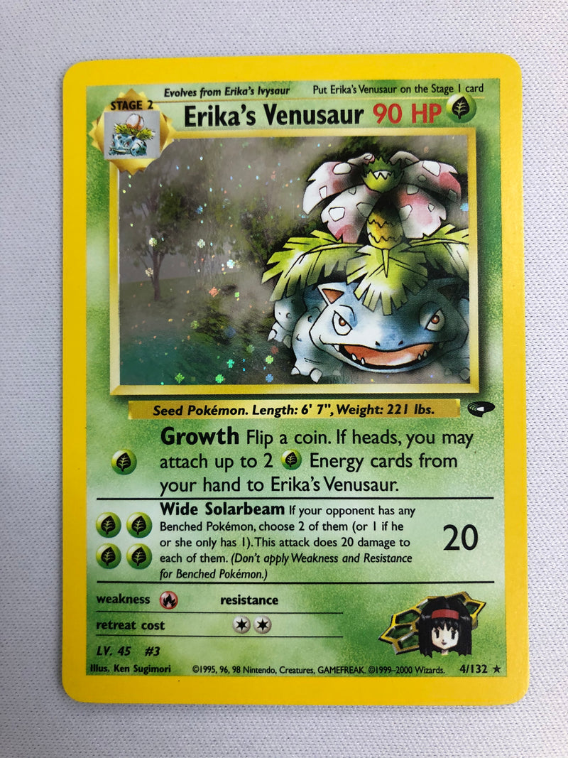 Erika’s Venusaur 4/132 Holo Rare Gym Challenge Pokemon Card Near Mint