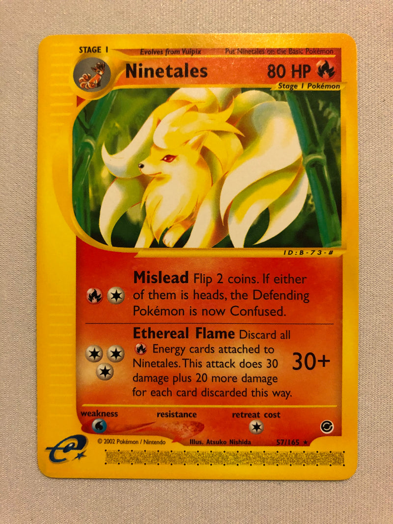 Ninetales 57/165 Expedition Pokemon Card Non-Holo Rare Pokemon Card Near Mint