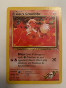 Blaine's Growlithe 62/132 Gym Heroes Common Pokemon Card Naer Mint