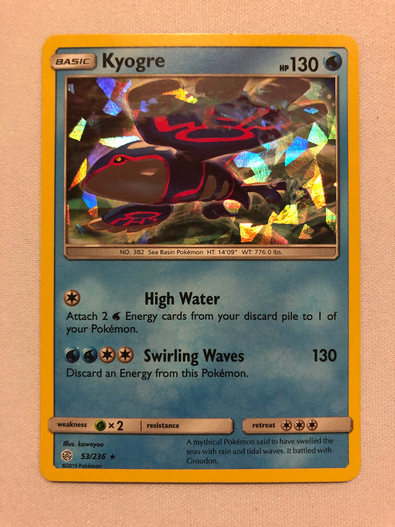 Kyogre 53/236 Shattered Holo Rare Pokemon Card Near Mint