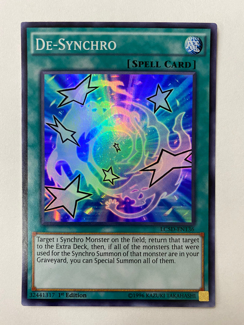Yugioh  De-Synchro  LC5D-EN136  Super Rare  1st Edition Near Mint
