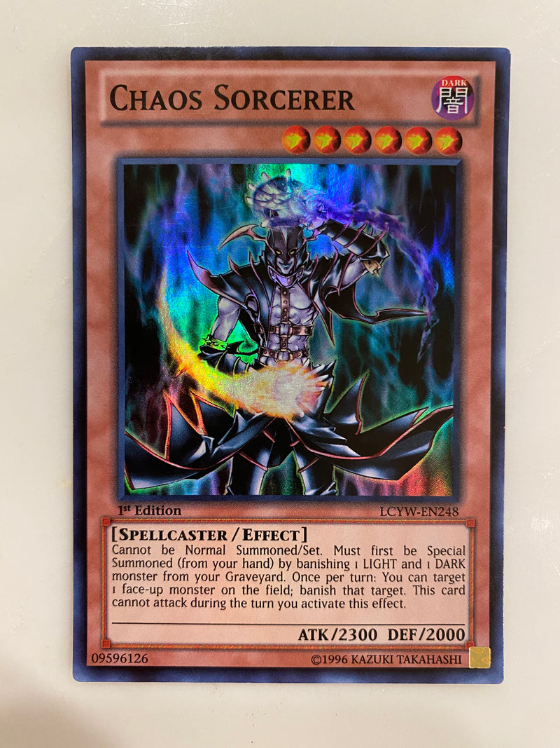 Yugioh Chaos Sorcerer LCYW-EN248 1st Edition Super Rare NM Yugioh Chaos Sorcerer LCYW-EN248 1st Edition Super Rare NM