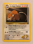 Lt. Surge's Raticate 53/132 Uncommon Gym Challenge Pokemon Card Near Mint