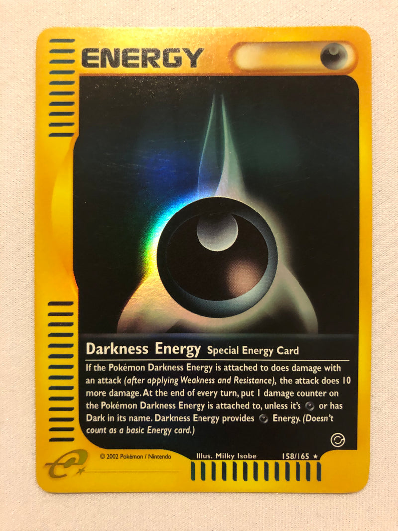 Darkness Energy 158/165 Rare Reverse Holo Expedition Pokemon Card Near Mint