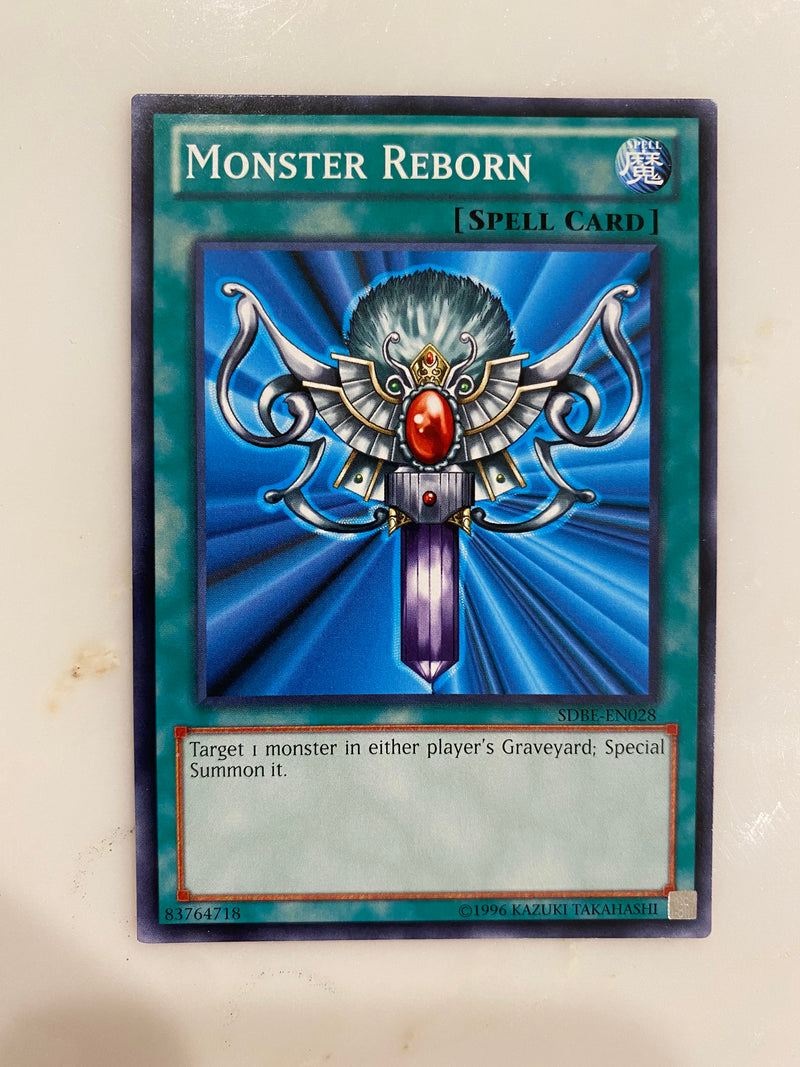 Yugioh Monster Reborn  SDBE-EN028  Common  Unlimited NM