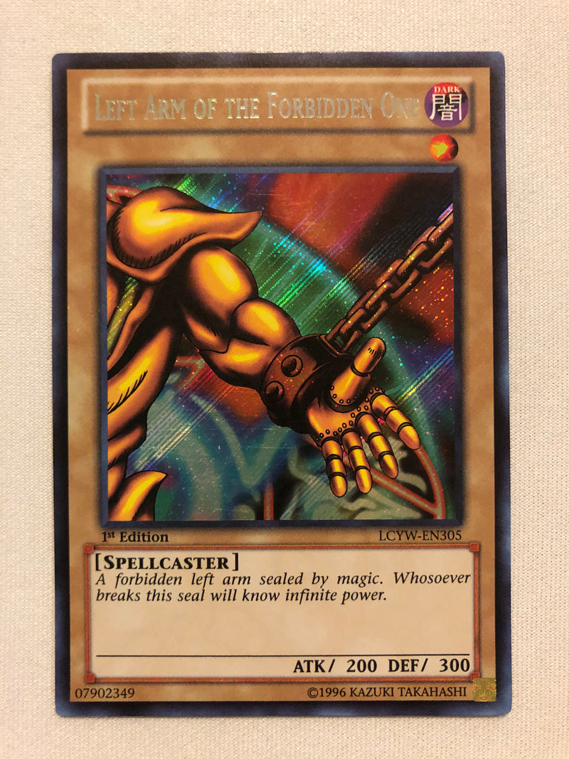 Yugioh Left Arm of the Forbidden One LCYW-EN305 Secret Rare 1st Edition Near Mint