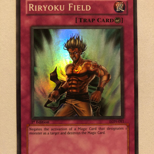 riryoku yugioh card Yugioh Riryoku Field LON-E081 1st Edition Super Rare Near Mint