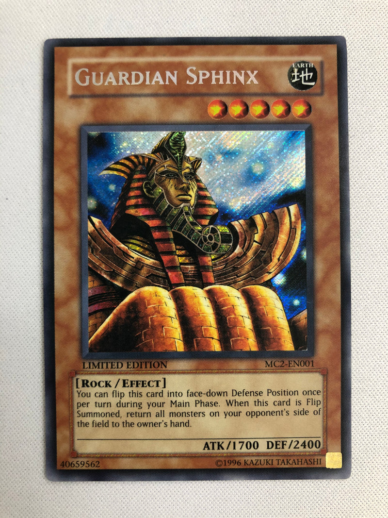 Yugioh Guardian Sphinx MC2-EN001 Secret Rare Limited Edition Near Mint