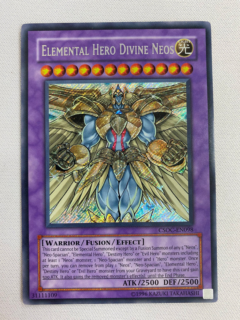 Yugioh Elemental Hero Divine Neos CSOC-EN098 Secret Rare Unlimited NM
