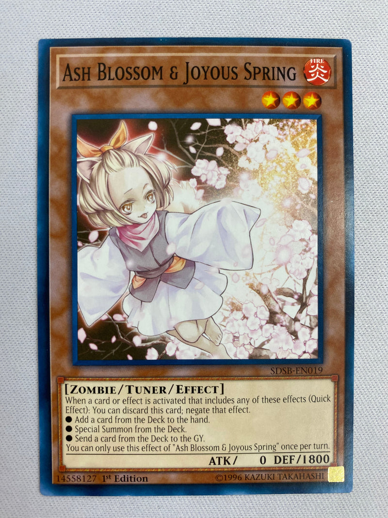 Yugioh Ash Blossom & Joyous Spring SDSB-EN019 Common 1st Edition NM