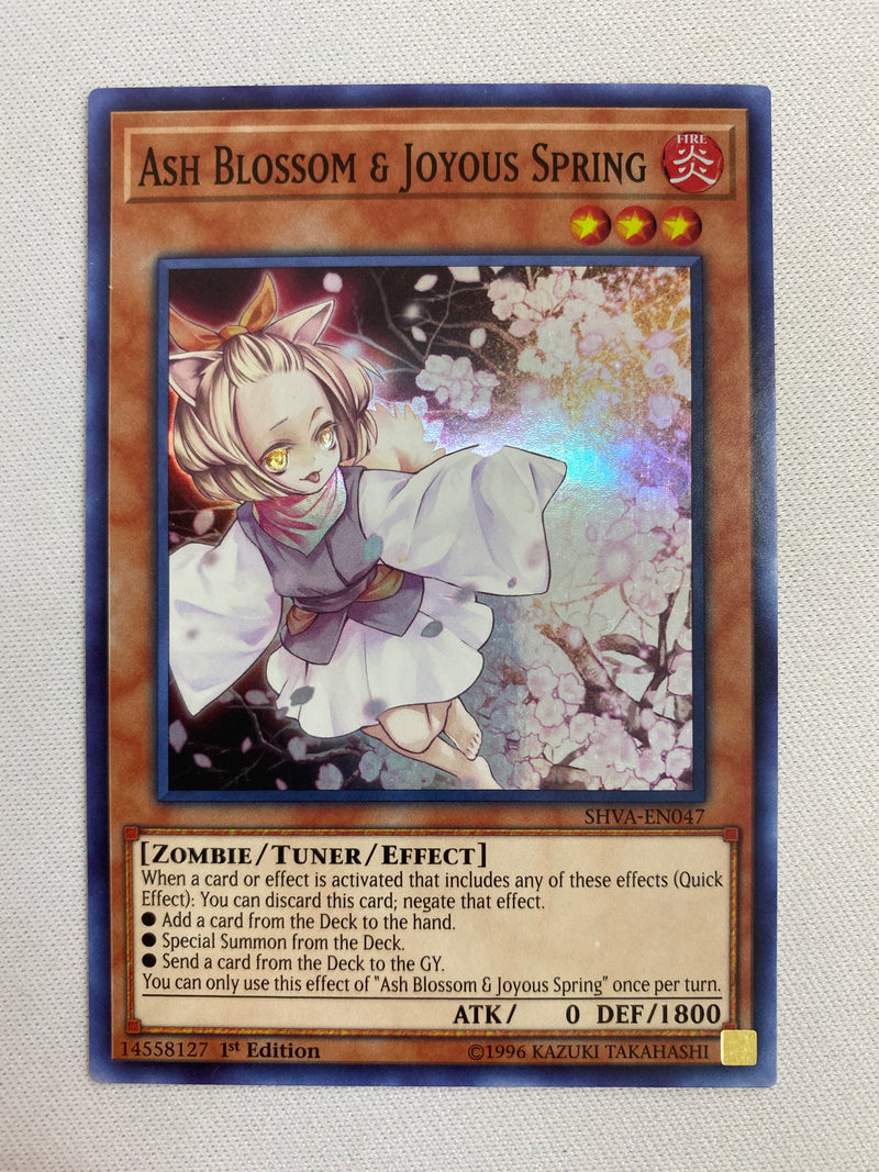 Yugioh "Ash Blossom & Joyous Spring" SHVA-EN047 1st Edition Super Rare NM