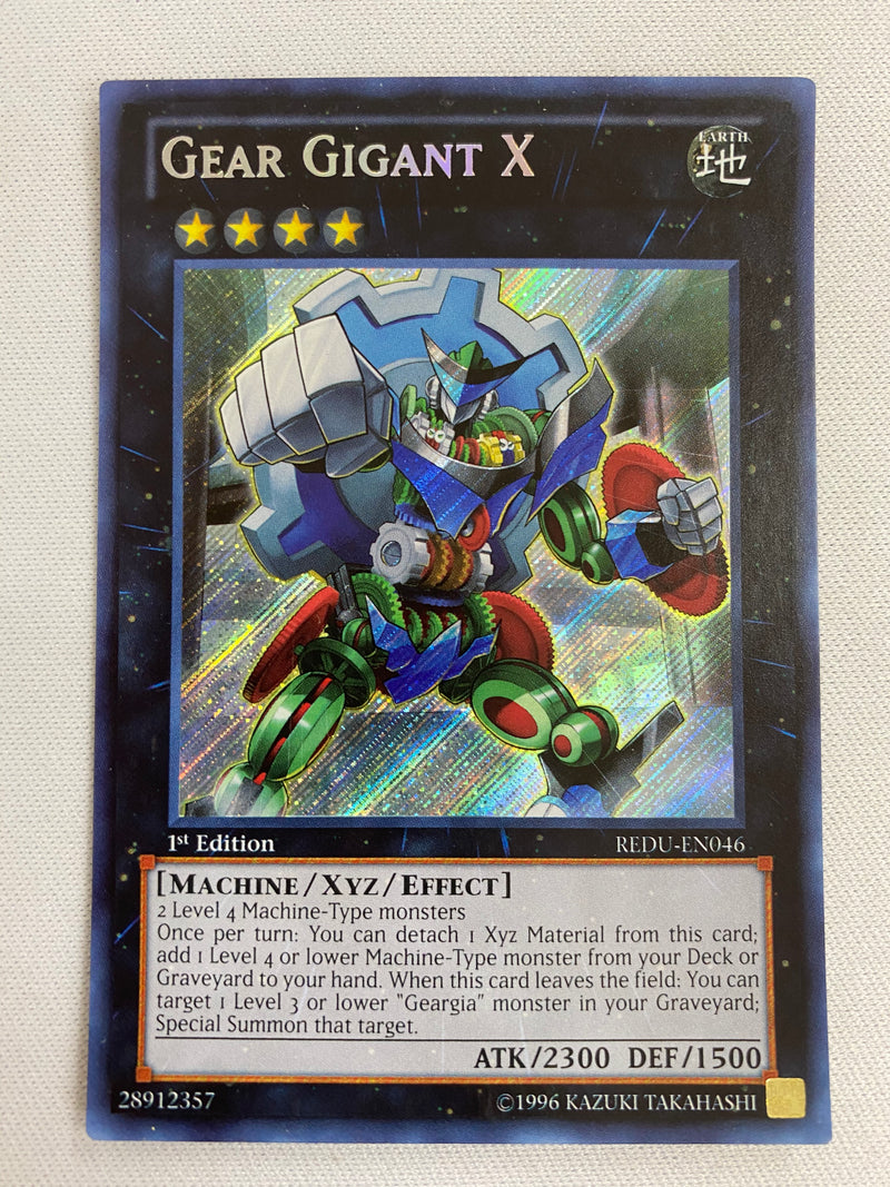 Yugioh Gear Gigant X  REDU-EN046 Secret Rare 1st Edition NM