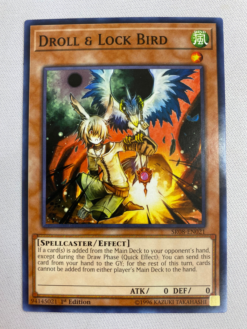 Yugioh Droll & Lock Bird SR08-EN021 Common 1st Edition Near Mint Yugioh Droll & Lock Bird SR08-EN021 Common 1st Edition Near Mint